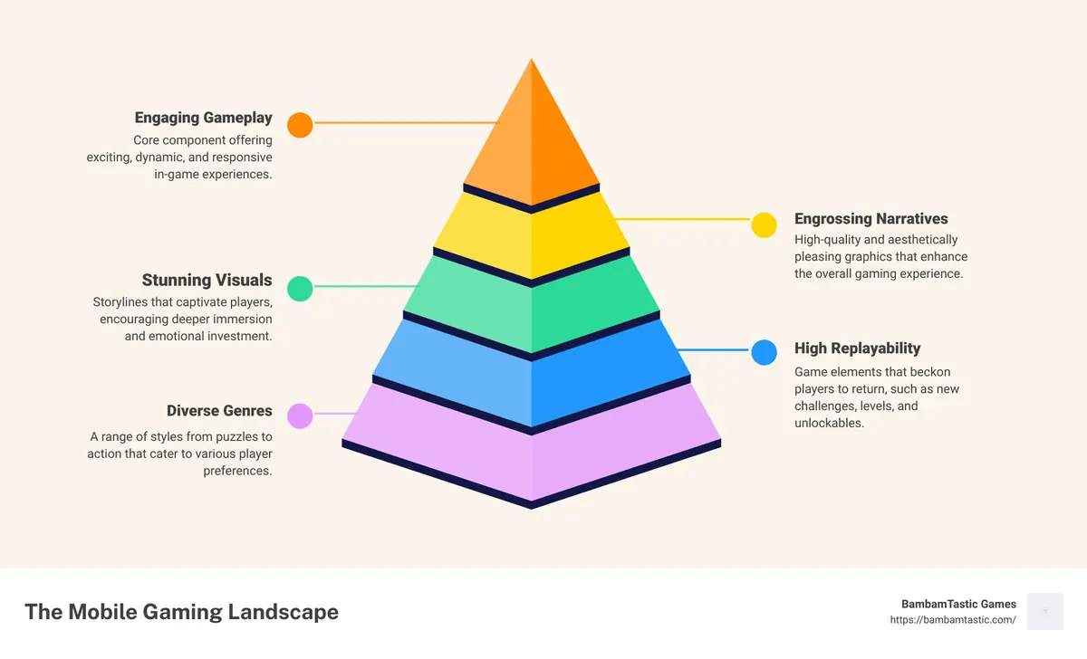 Android gaming population infographic - top 10 games on play store infographic pyramid-hierarchy-5-steps