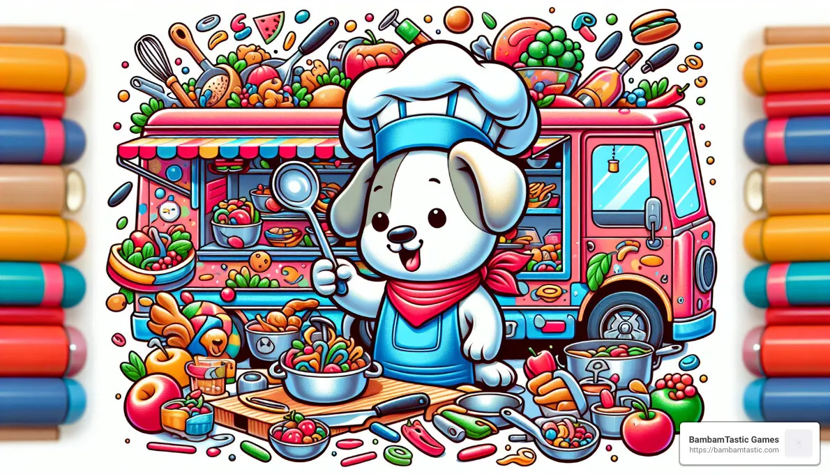 Food Truck Pup Cooking Chef - restaurant management games