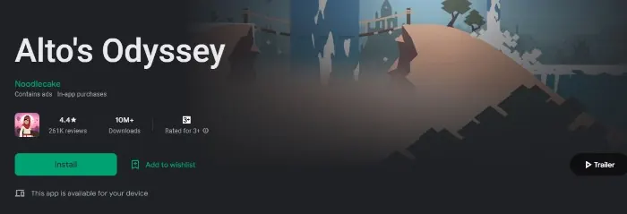 Alto's Odyssey
