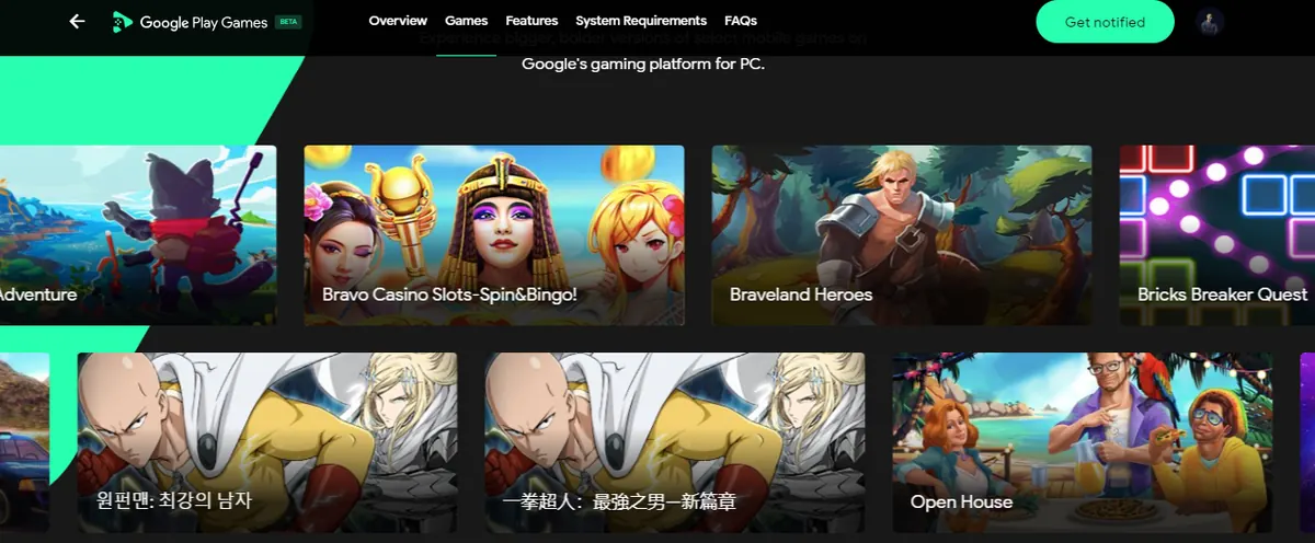 how to play google play games on pc
